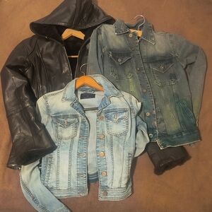 3 jackets Classic Blue Denim Jacket for Women